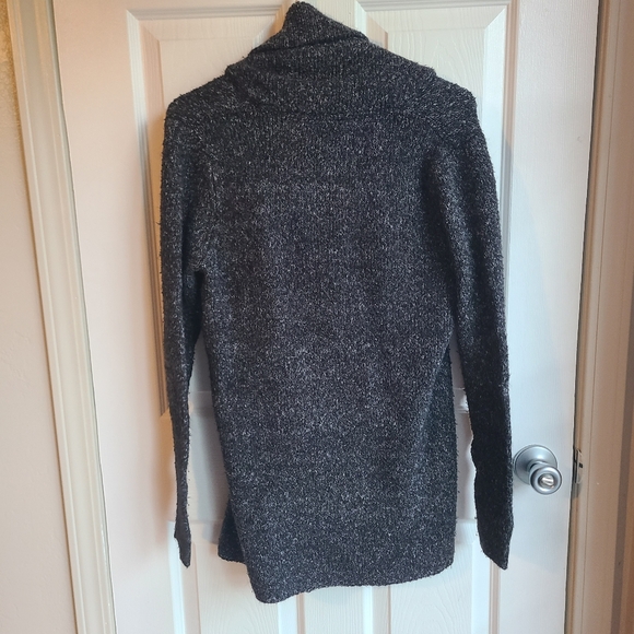 Divided by H&M Grey Boucle Moto Style Zipper Sweater M - Picture 3 of 5